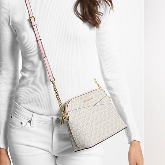 NEW Michael Kors Jet Set Travel Medium Dome Crossbody bag, NWT - $258 MSRP - Picture 8 of 14